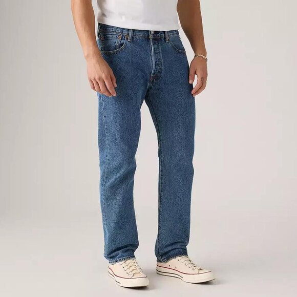 LEVI'S Men's 501 Original Fit Jeans Size 30X32 In Medium Stonewash - Picture 1 of 11